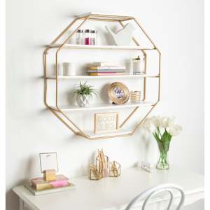 Support d'affichage de mur en métal d'or et de noir dans la conception classique utilisée dans la cuisine et la vaisselle de table au verre raisonnable, support d'épice - Product Image 4