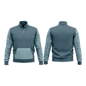 Sudadera Unisex al por Mayor con Cierre de Cremallera de un Cuarto - Sudadera Suave y Cómoda de Algodón Mezclado con Media Cremallera 2025 - Product Image 3