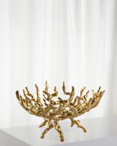 Bol de service en fonte d'aluminium avec surface texturée et fini sans danger pour les aliments conçu pour les centres de table à manger modernes - Product Image 4