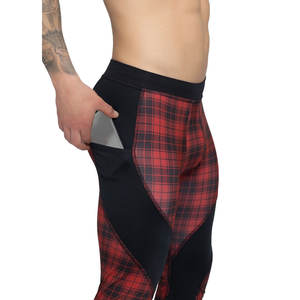 Mallas deportivas para hombre hechas a medida al mejor precio, pantalones de algodón transpirables de alta compresión para gimnasio, correr, nuevo diseño con cintura con logotipo - Product Image 2