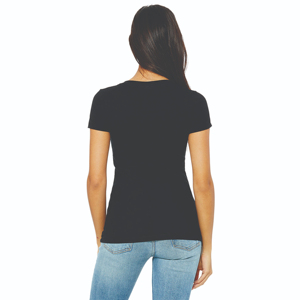 Alta calidad, precio barato, logotipo personalizado, camisetas con cuello en V, Camiseta de algodón en blanco para mujer, camisetas de verano para mujer, venta al por mayor, personalizadas - Product Image 2