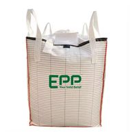 Sac de stockage de déchets géant en PP tissé recyclable imprimé flexo, couleur personnalisée, pour jardin et construction, capacité 1000 kg - Offre Spéciale