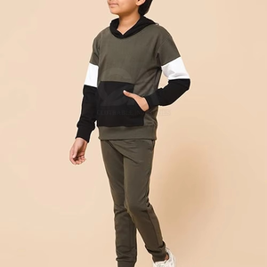 Pull à capuche dernier style avec poche kangourou Style unique survêtements pour enfants personnalisés Survêtements pour enfants de couleur unie confortables - Product Image 5
