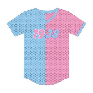 Jack e Jill of America maglia da Baseball maglia blu mezza e mezza maglia nera civica e professionale organizzazioni in rete T-Shirt - Product Image 2