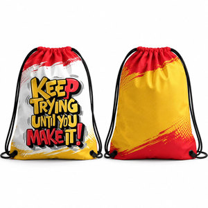 <b>BIG</b> TEN APPAREL Unisex Black Polyester Drawstring Gym Bag Casual Solid Color Durable Anti-Theft Eco-Friendly Fitness <b>Backpack</b> - Product Image 1