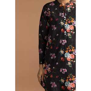 Conjunto de Satén Estampado Dobby KST-43242, Blusa de Manga Tres Cuartos para Primavera/Verano - Product Image 6