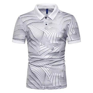 Vente en gros au design unique 2025 de qualité supérieure Logo de marque personnalisé Polo en coton à manches courtes Design imprimé - Product Image 6