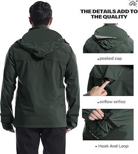 Veste coupe-vent pour homme de bonne qualité, imperméable, pour la course à pied, la pluie, l'extérieur, veste anorak pour homme - Product Image 6