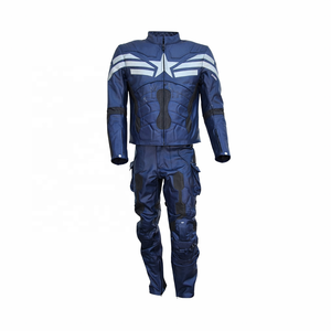 Traje de superhéroe de cuero vacuno premium para hombre, modelo Muscle Jumpsuit - Product Image 4