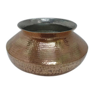 Olla de Cocina de Diseño Único con Acabado Personalizado, Forma Redondeada para Servir Alimentos, Olla de Cobre para Restaurante, Hotel, Uso en Catering - Product Image 3