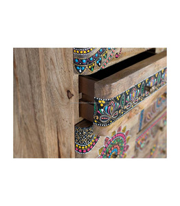 Gabinete de almacenamiento de madera para sala de estar, cofre de siete cajones pintado fino para sala de estar/dormitorio, muebles de almacenamiento - Product Image 3