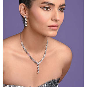 Compre Conjuntos de Collares de Plata de Ley 925 de Primera Calidad para Mujer, Chapados en Oro con Circonita, Perla, Diamante y Oro Rosa para Fiestas y Bodas - Product Image 5