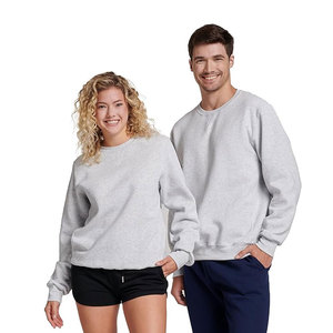 Tissu polaire gris pour l'extérieur Saison d'hiver Plain Full Sleeves Mens Round Neck Sweatshirts - Product Image 4