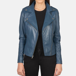 เสื้อแจ็คเก็ตหนัง PU ยาวสำหรับผู้หญิง แฟชั่นใหม่ที่ดีที่สุดจากผู้ผลิตในปากีสถาน แจ็คเก็ตยีนส์ไซส์ใหญ่ ขายส่ง - Product Image 5