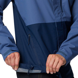 Veste de pluie d'hiver de style de rue pour hommes Vêtements d'extérieur décontractés avec col montant Tissu à capuche Veste de pluie de haute qualité - Product Image 6