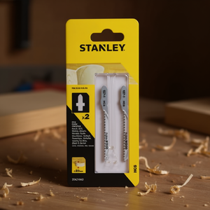 ใบเลื่อยจิ๊กซอว์แบบแพ็คหลายชิ้น Stanley HCS สำหรับงานไม้และวัสดุอื่นๆ พร้อมหัวต่อแบบ ''T'' สำหรับงานไม้ - Product Image 3