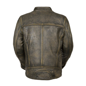 Chaqueta de cuero de piel de oveja genuina de tendencia superior 2025 para hombres Precio ajustable de Pakistán Prendas de abrigo de calidad premium - Product Image 5