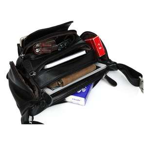 Grand sac banane en cuir personnalisé, sac à dos à bandoulière imperméable, sac à ceinture de hanche, sac de taille en maximisant l'usure - Product Image 3