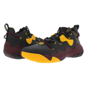 Scarpe unisex Adidas Sm Harden Vol.6 Colore: Nero/Bordeaux/Giallo 100% autentiche - Product Image 3