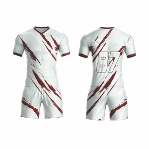 ชุดรักบี้ผู้ชายสีดำแดงแบบสั่งทำพิเศษ เสื้อแขนสั้นแบบรัดรูป กางเกงขาสั้น ชุด 100% โพลีเอสเตอร์ ระบายอากาศได้ดี - Product Image 2