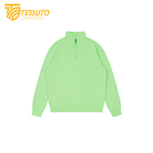 เสื้อสเวตเตอร์มีฮู้ดสำหรับผู้ชายเสื้อสเวตเชิ้ตแบบมีซิปครึ่งคอแบบรูดซิปออกแบบได้ตามต้องการจากโรงงาน - Product Image 6