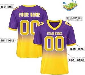 Nouveau design de logo, tampons sublimés à impression personnalisée, uniformes de football américain pour les ensembles d'équipe - Product Image 2