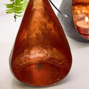 Portavelas de Cobre Colgante o Independiente para Velas de Té, Regalo de Aniversario de Bodas - Product Image 2