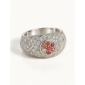 18K Gold Plated Hip Hop Princess Cut CZ <b>Ring</b> for Kids - Product Image 1