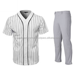 Vêtements de sport en polyester respirant avec logo personnalisé pour les jeunes Uniformes de baseball personnels Ensembles grande taille du Pakistan - Product Image 1
