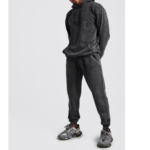 Ensemble de sport OEM 2 pièces survêtement pour hommes entraînement à manches longues sweat à capuche pantalon quantité en vrac vente en gros dernier - Product Image 2