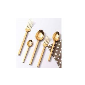 Cuillère en laiton la plus vendue Ensemble d'ustensiles à salade Cuisine Salade Mains Poignée faite à la main cuillère en laiton à bas prix - Product Image 2