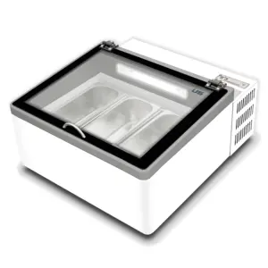 Tapa de vidrio con bisagras para congelador, tapa de mesa superior hecha en Italia POP, 60 50L de grosor para helados