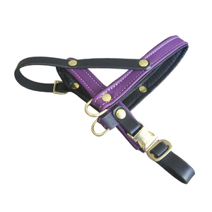 Arnés para perros de cuero ultraligero genuino 100% personalizable hecho a mano ajustable para perros pequeños y grandes diseño transpirable - Product Image 2