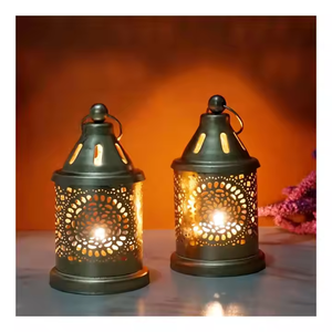 Lanternes marocaines dorées avec finition marron doré, disponibles en grandes tailles et en plusieurs couleurs Nouvelle arrivée - Product Image 4