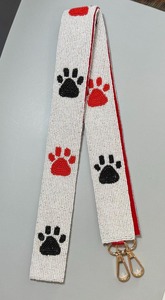 Correa de Bolso con Cuentas a Cuadros Titan UP Star, Correas de Bolso Personalizadas con Cuentas de Semillas Blancas y Doradas, Accesorios de Moda para Bolsos - Product Image 4