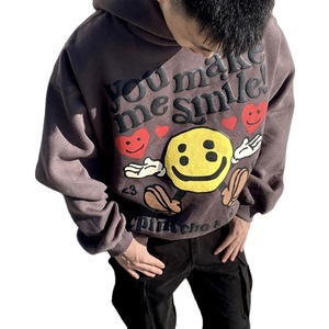 Sweat à capuche moderne 400 GSM 100 % coton, impression en relief, logo personnalisé, streetwear, coupe oversize, haute performance - Product Image 3