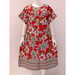 Robe d'été Tous les jours Confortable Top-Down Front Button Daster Casual or Sleepwear Knee-Length Dress - Product Image 1