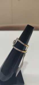 Bague de mariage minimaliste en or jaune 14 carats Cut Lab Grown Diamond Cluster Cadeau d'anniversaire pour votre partenaire Bague de mariée pour les fêtes - Product Image 5