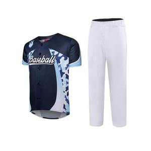Uniforme de béisbol para hombre hecho a medida de alta calidad 100% poliéster transpirable conjuntos de diseño nuevo para la venta - Product Image 1