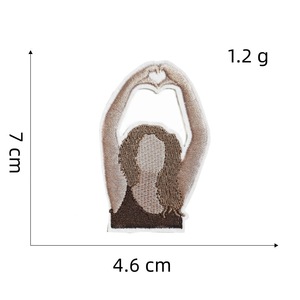 Parches Tejidos Ecológicos de Alta Calidad con Diseños de Flores y Alfabeto, Color Personalizado, para Coser, para Artículos de Eventos, Hombre/Mujer - Product Image 2