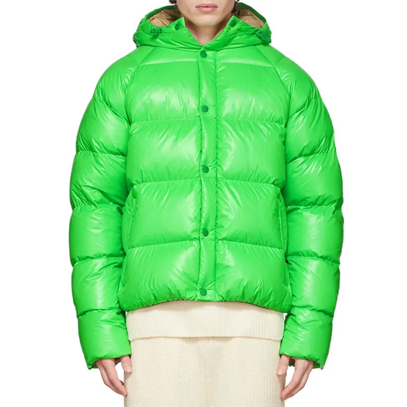 Manteau rembourré en duvet Parka Outdoor Puffer Jacket Bubble 650 Filled Winter Women Stand Woven Short Print hooded jacket