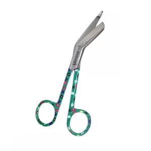 Pinzas hemostáticas y tijeras de vendaje de acero inoxidable personalizadas con grabado personalizado 5,5 estampado Floral colorido - Product Image 6