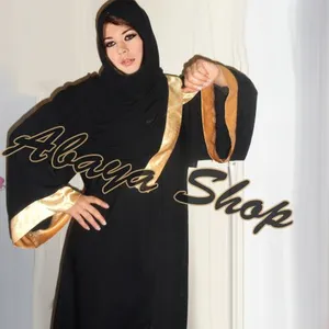 Best Quality Nida Fabric Black Abaya For Ladies Dubai Fashion