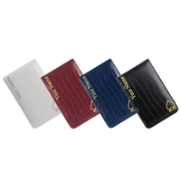 Porte-carte de score de golf personnalisé en cuir, cadeaux de golf personnalisés, porte-carte en cuir personnalisé