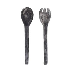 Servidores de ensalada de resina modernos de alta calidad, juegos de utensilios de cocina, servidores de ensalada hechos a mano, acero pulido con espejo, desechables, India - Product Image 3