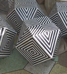 Nuevo diseño MDF Bone Inlay Taburete Venta al por mayor Bone Inlay Modern Good Quality Living Room Cubical Taburete para dormitorio de SCI Exportador - Product Image 6