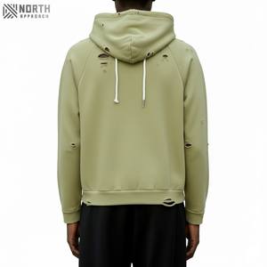 Sudadera con capucha desgastada para hombre de la mejor calidad con precio razonable, producto superior térmico, sudaderas con capucha desgastadas para hombre, sudaderas con capucha de fabricación de Pakistán - Product Image 2