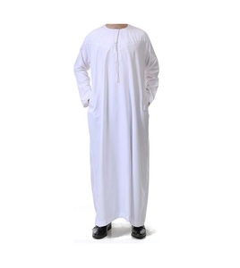 Ropa islámica de Arabia Saudita para hombres de manga larga Juba Thobe Jubba Venta caliente vestido árabe de talla grande - Product Image 4