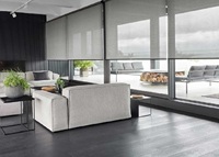 Meilleures stores enrouleurs 100 % polyester écologiques à motif rayé moderne pour maison, bureau et fenêtre française – Élégance et luminosité