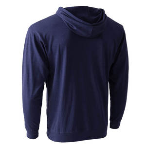 Sweat-shirt à capuche à manches longues pour hommes, couleur unie, avec cordon de serrage, manchette élastique, poche kangourou, automne - Product Image 6